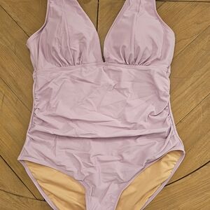 Light Pink One-Piece Swimsuit